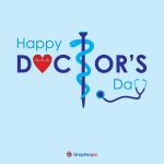 Happy doctors day with medical symbol caduceus with snake & stethoscope ...