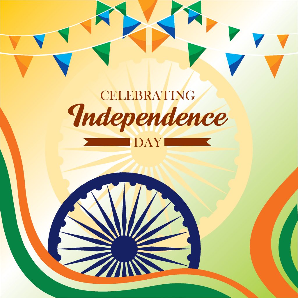 Vector illustration of India Independence Day 15th August Design ...