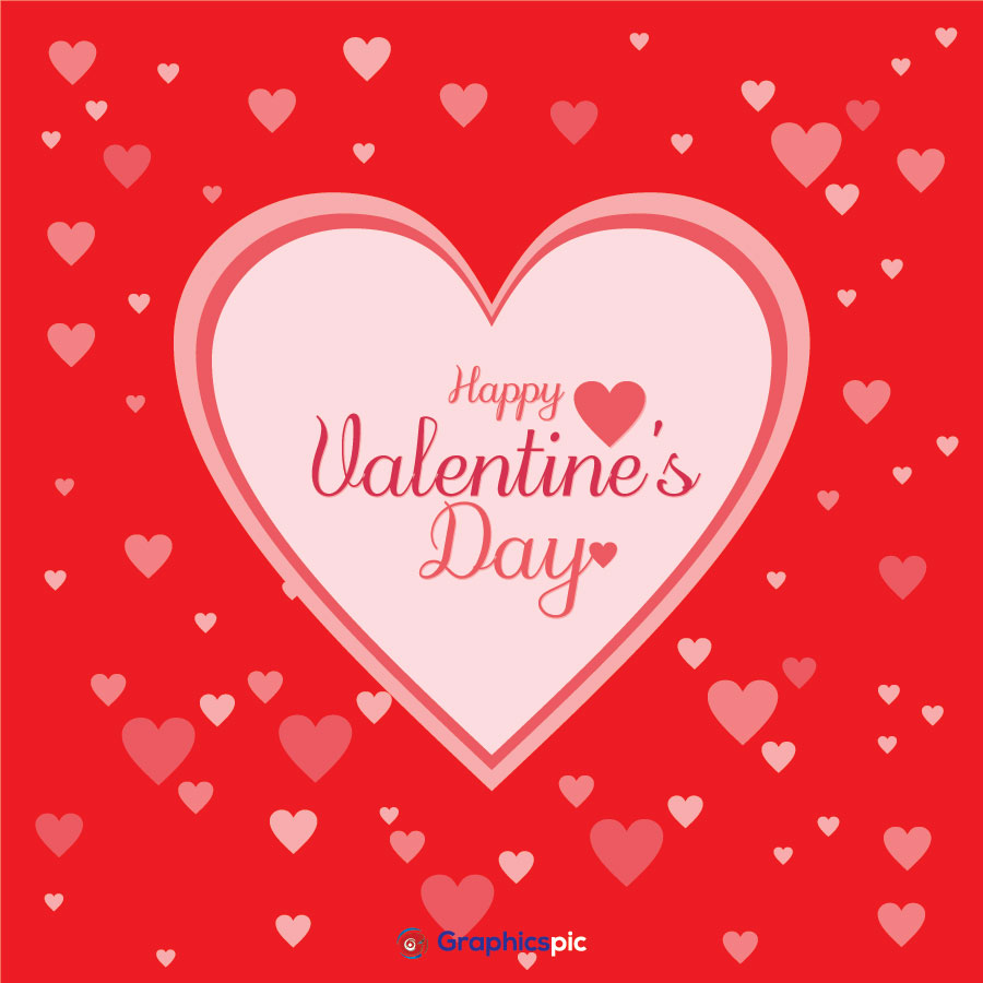 Happy valentine’s day post – Free Vector - Graphics Pic