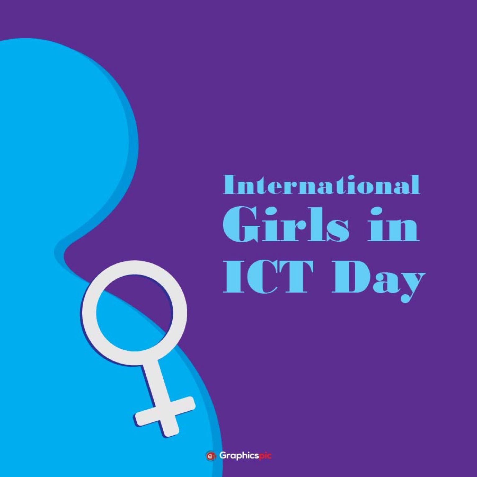 International Girls in ICT Day illustration free vector Graphics Pic