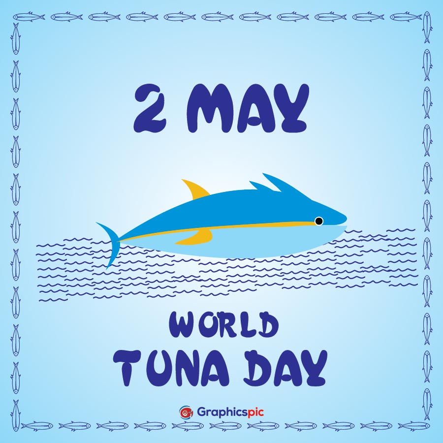 World tuna day with fish 2 may illustration vector – free vector ...