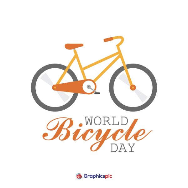 World Bicycle Day illustration image free vector Graphics Pic