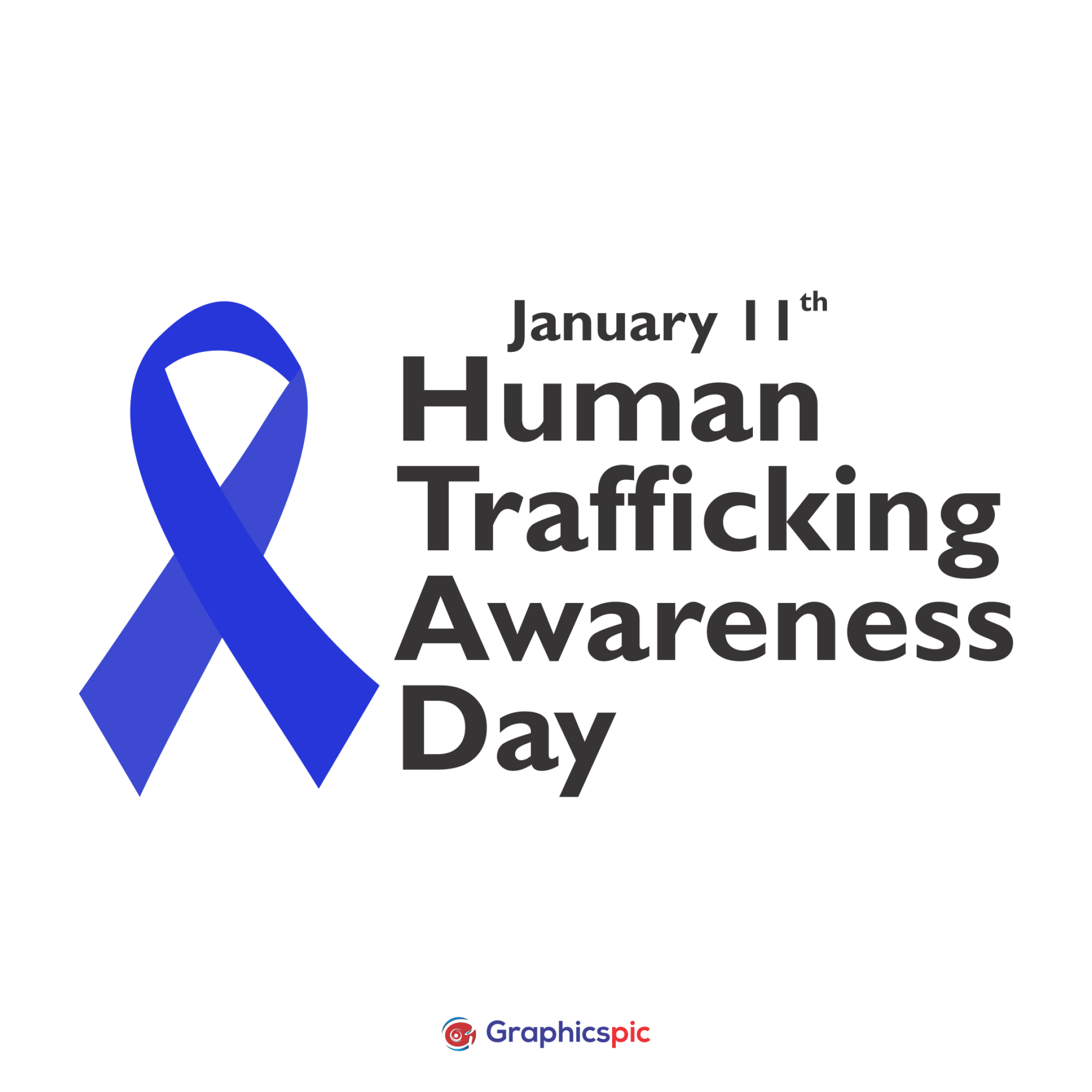 Vector illustration on the theme of National Human trafficking