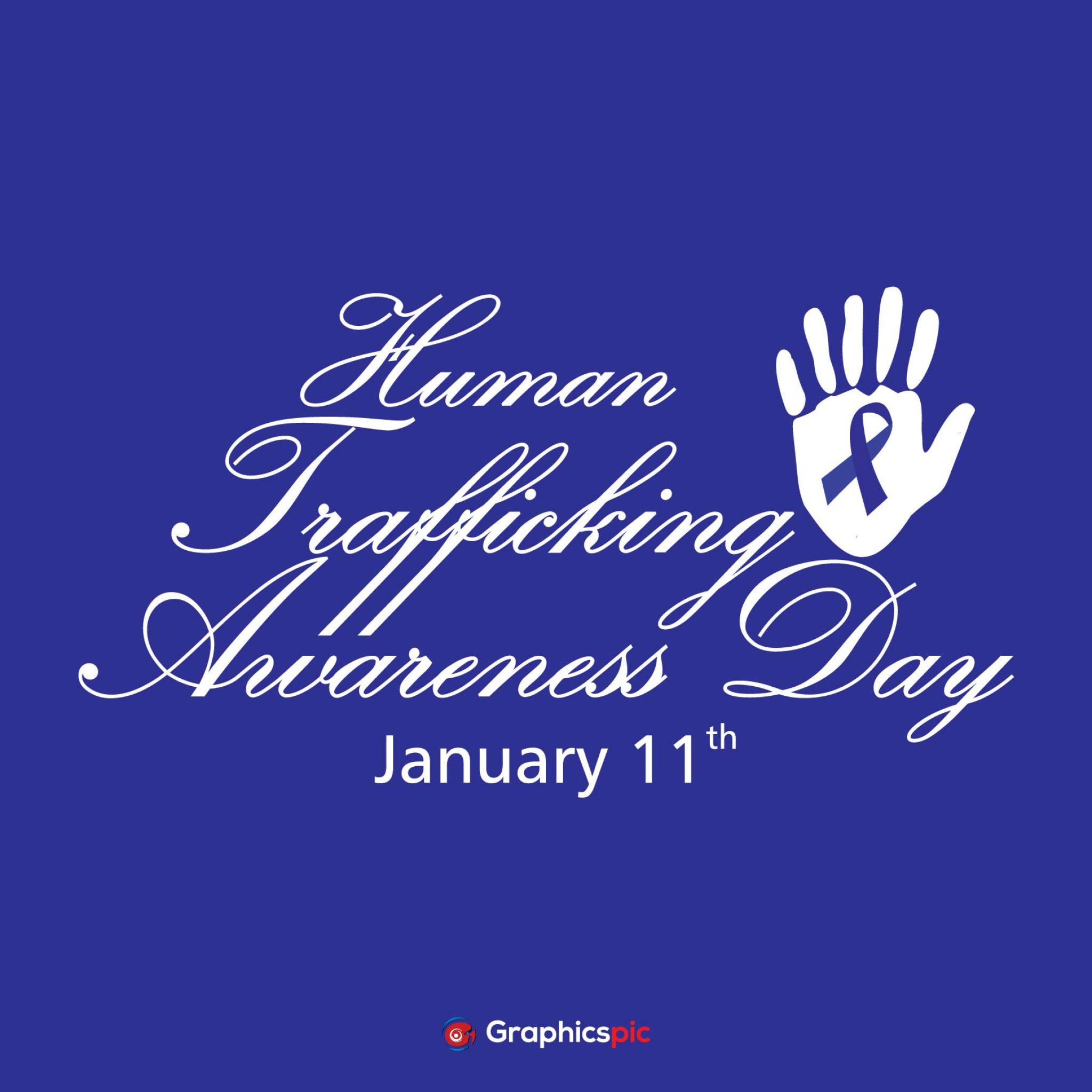 National Human Trafficking Awareness Day Poster Photo Illustration