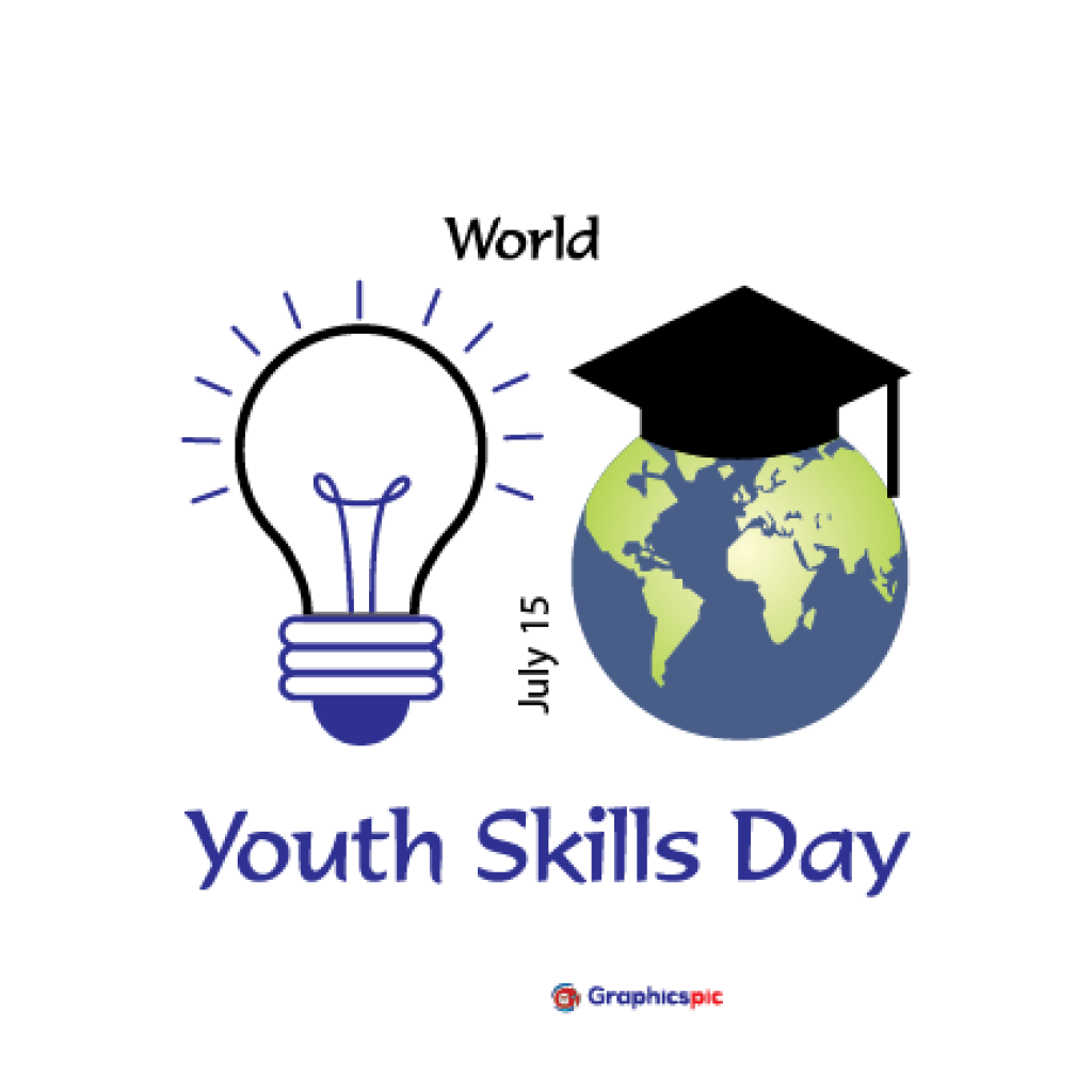 15 July, World youth skills day vector photo free vector Graphics Pic