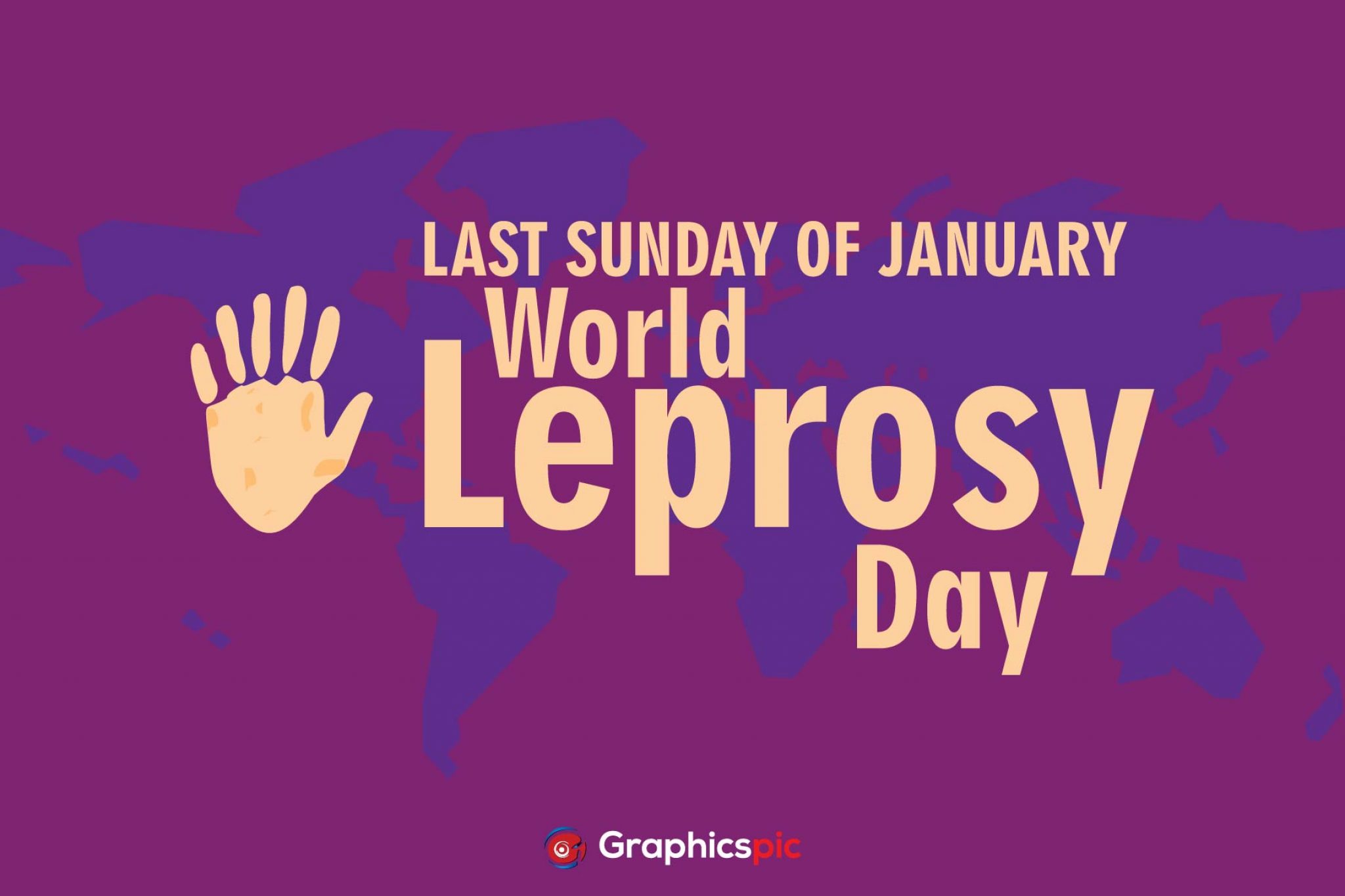 World leprosy day poster vector image free vector Graphics Pic
