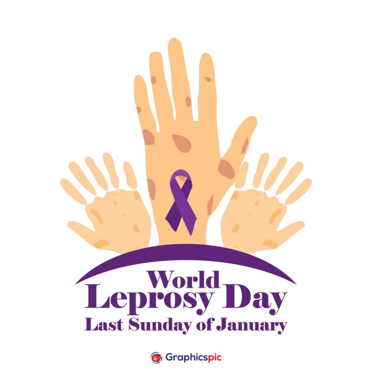 Vector Illustration of World Leprosy Day. Suitable for greeting card