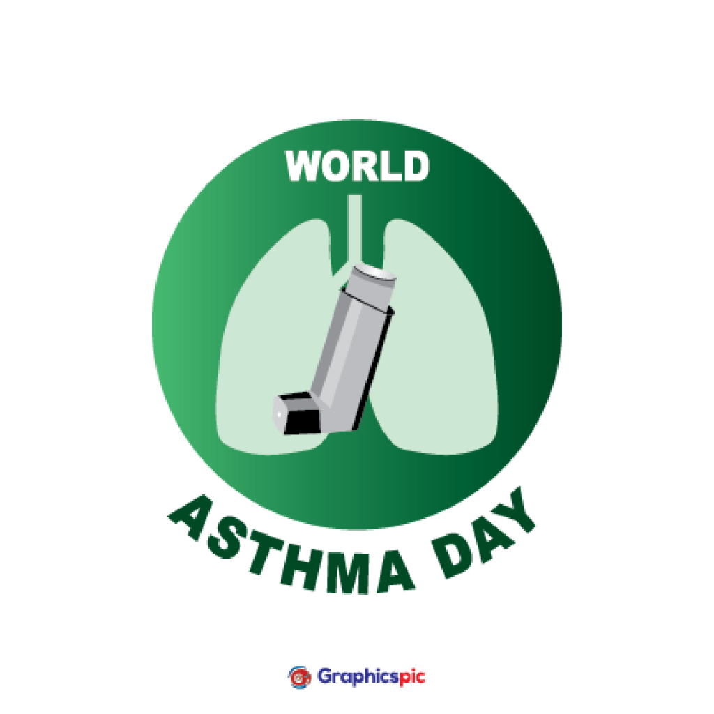 World Asthma Day Prevention and awareness Vector Concept. Banner ...