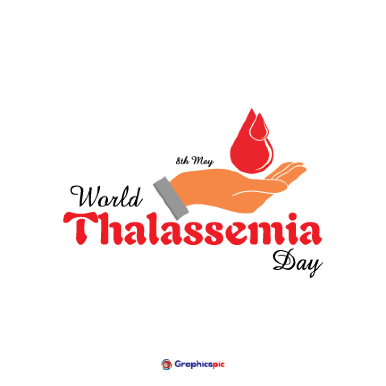 Vector Illustration On The Theme Of World Thalassemia Day Observed On May 8th Free Vector