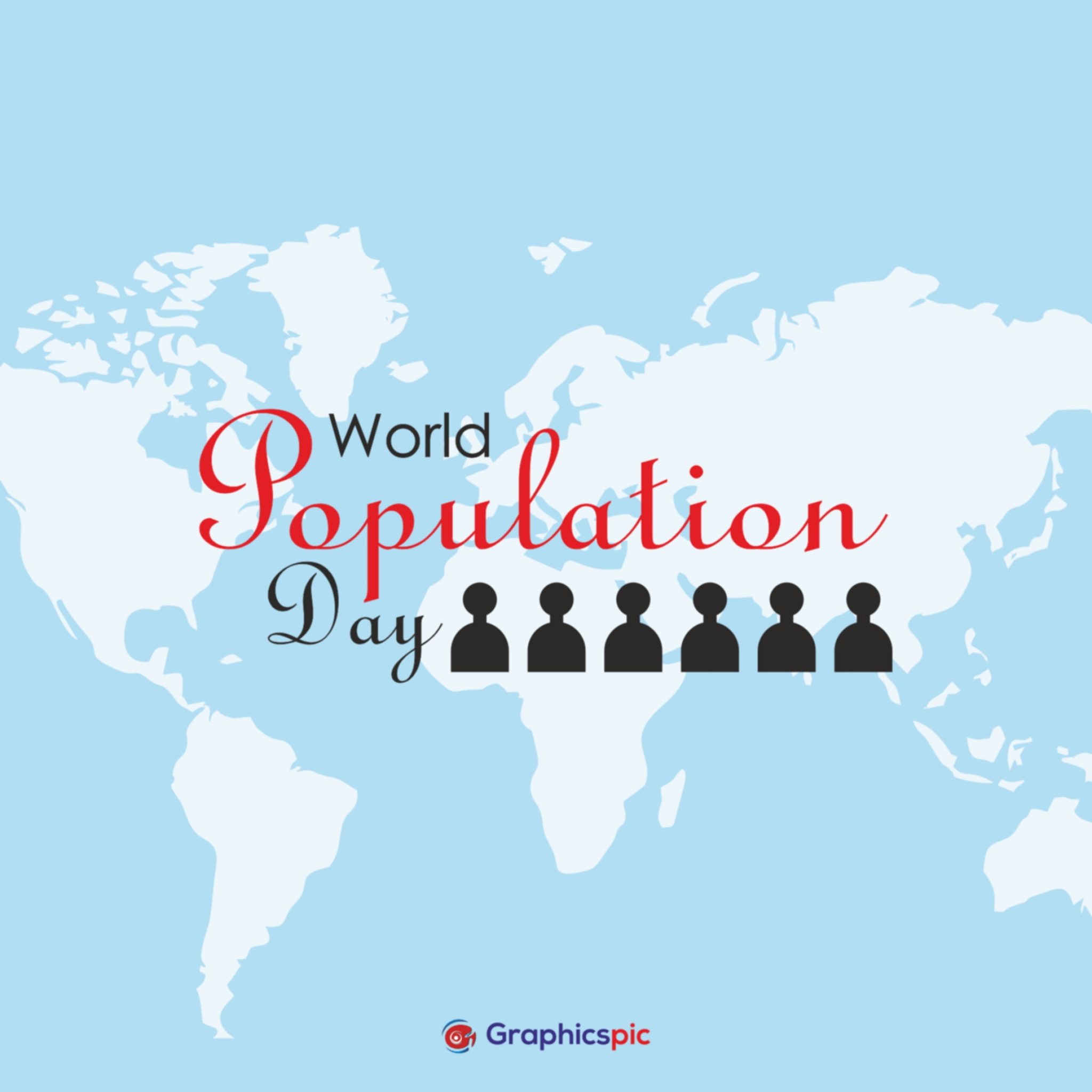 World population day, text design. Typography poster. Vector ...