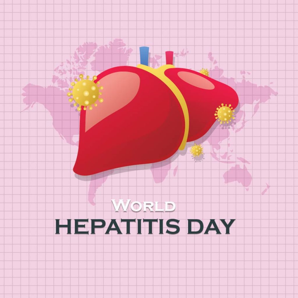 Vector Illustration of World Hepatitis Day Design. Suitable for