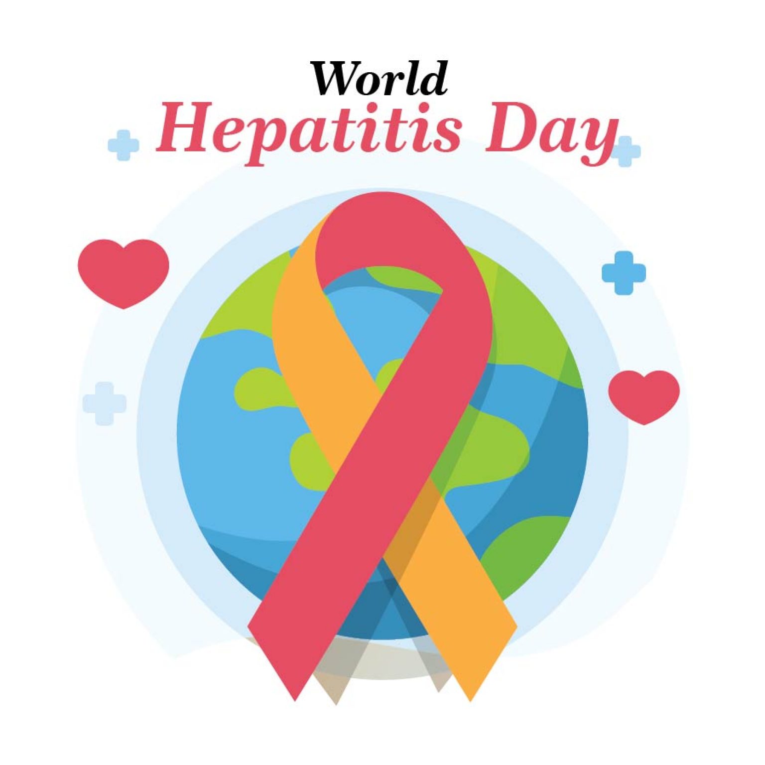 Vector Illustration Of World Hepatitis Day Poster Background Image ...